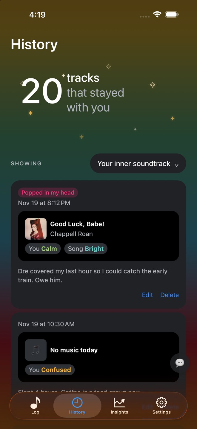 InmiMood: Your personal soundtrack